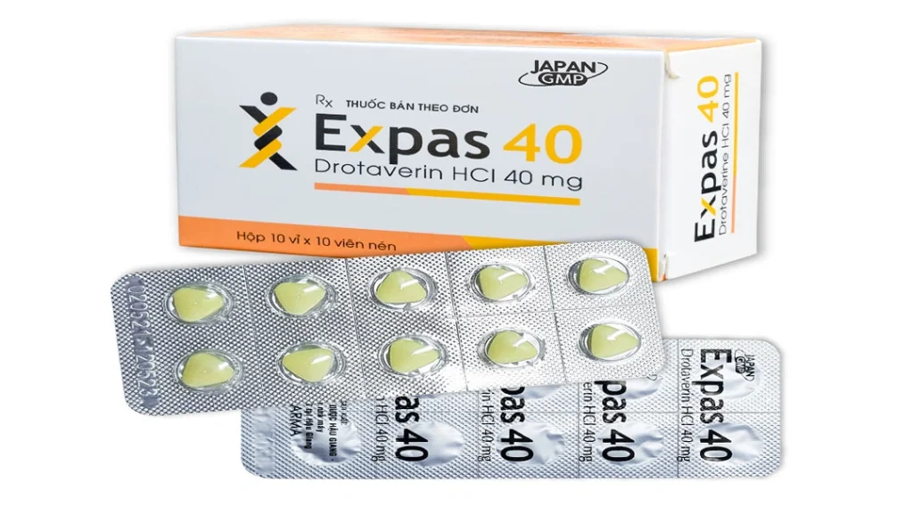 Expas 40mg giảm đau, trị co thắt cơ có nguồn gốc từ cơ trơn (10 vỉ x 10 viên) 1 Expas 40mg giảm đau, trị co thắt cơ có nguồn gốc từ cơ trơn (10 vỉ x 10 viên)