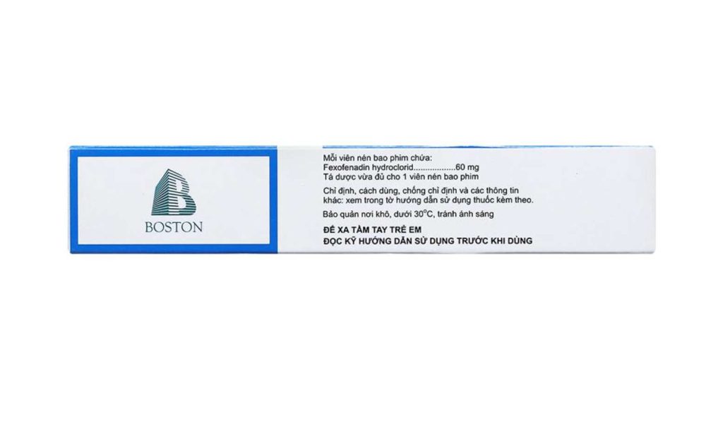 FexoBoston 60 (3 vỉ x 10 viên) 3 FexoBoston 60 (3 vỉ x 10 viên) - Ảnh 3