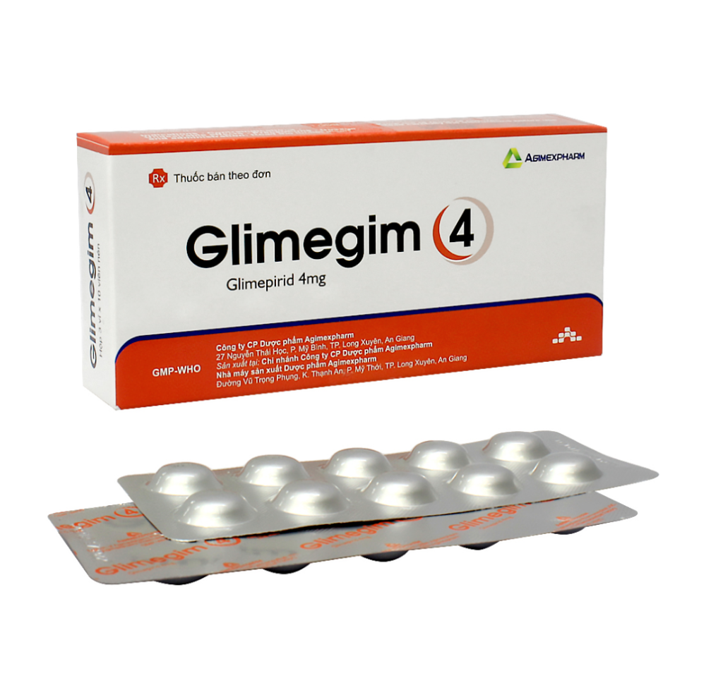 GLIMEGIM 4MG AGIMEXPHARM (GLIMEPIRID) 1 GLIMEGIM 4MG AGIMEXPHARM (GLIMEPIRID)