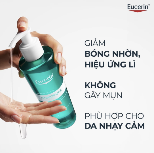 Gel Rửa Mặt Eucerin Dermopure Clinical Cleanser 200ml Da Mụn 3 Gel Rửa Mặt Eucerin Dermopure Clinical Cleanser 200ml Da Mụn - Ảnh 3
