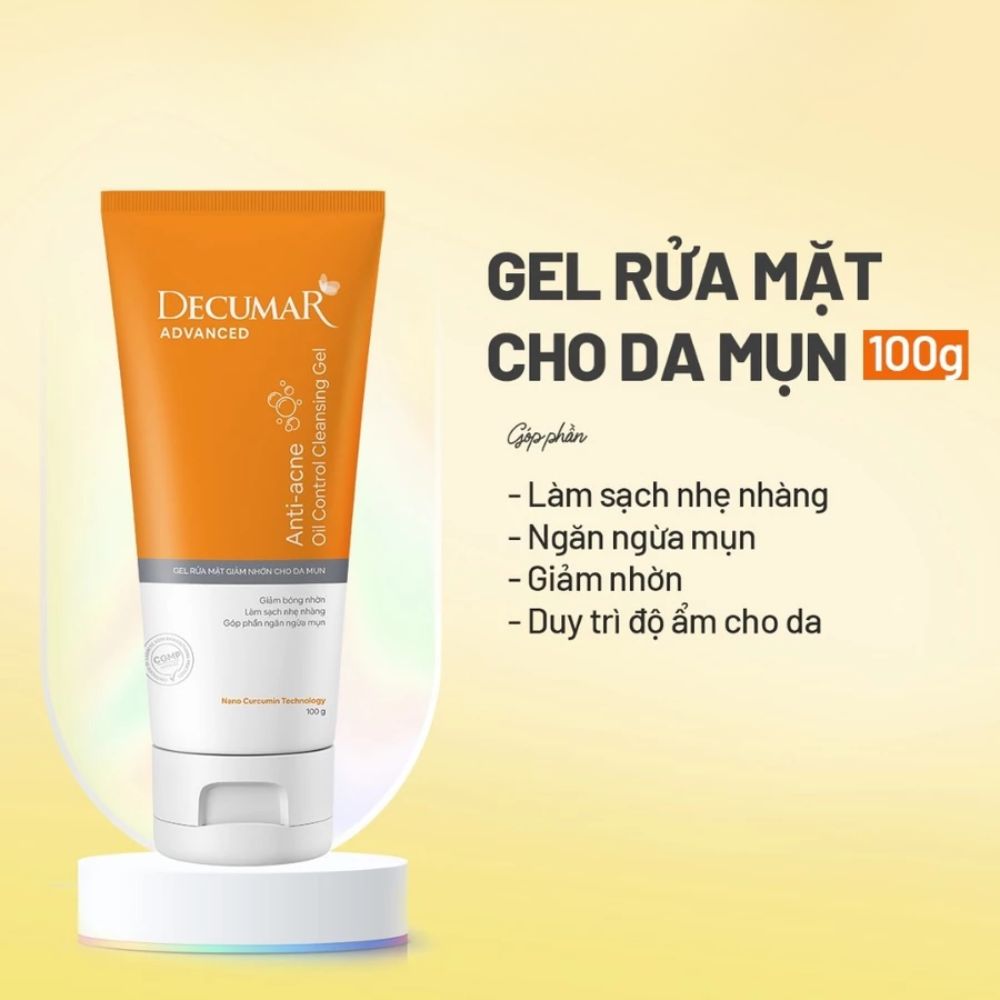 Gel Rửa Mặt Decumar Advanced Sạch Da Giảm Dầu 100ml 2 Gel Rửa Mặt Decumar Advanced Sạch Da Giảm Dầu 100ml - Ảnh 2