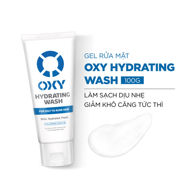 Gel Rửa Mặt OXY Hydrating Wash 100g Làm Sạch Dưỡng Ẩm 2 Gel Rửa Mặt OXY Hydrating Wash 100g Làm Sạch Dưỡng Ẩm - Ảnh 2