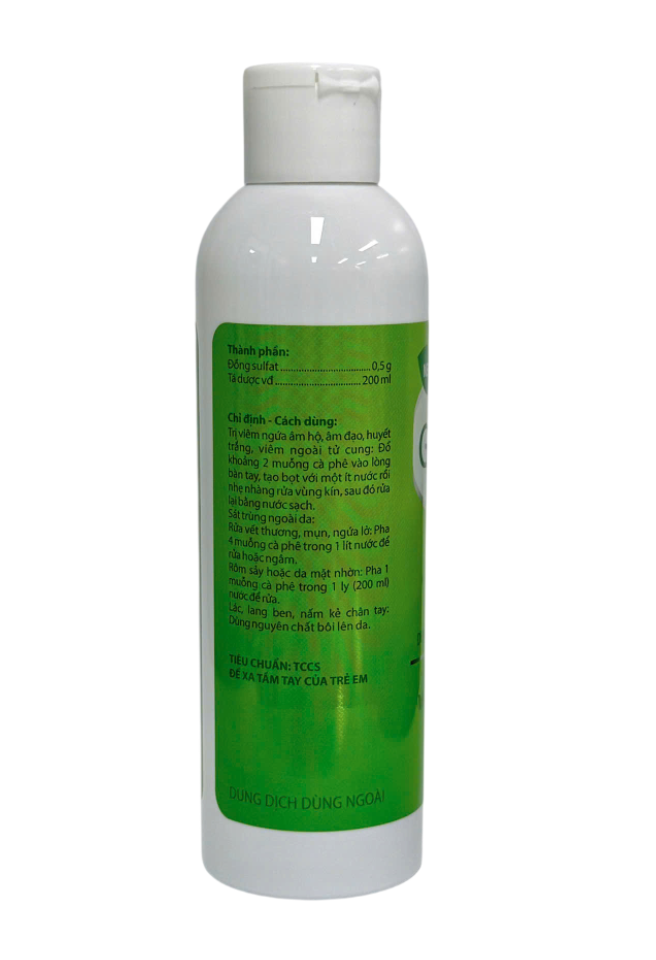 Gysudo dung dịch dùng ngoài Đồng Sulfat 0.5g Agimexpharm (200ml) 2 Gysudo dung dịch dùng ngoài Đồng Sulfat 0.5g Agimexpharm (200ml) - Ảnh 2