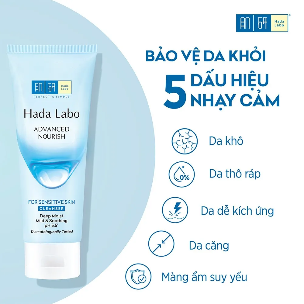 Sữa Rửa Mặt Hada Labo Sensitive Skin 80g Cho Da Nhạy Cảm 3 Sữa Rửa Mặt Hada Labo Sensitive Skin 80g Cho Da Nhạy Cảm - Ảnh 3