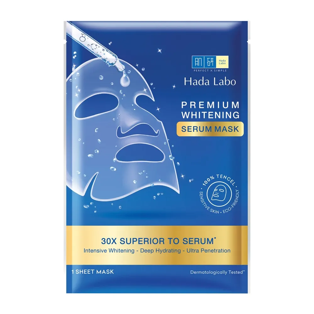 Mặt Nạ Hada Labo Premium Whitening Serum Mask 23g Dưỡng Sáng Da 2 Mặt Nạ Hada Labo Premium Whitening Serum Mask 23g Dưỡng Sáng Da - Ảnh 2