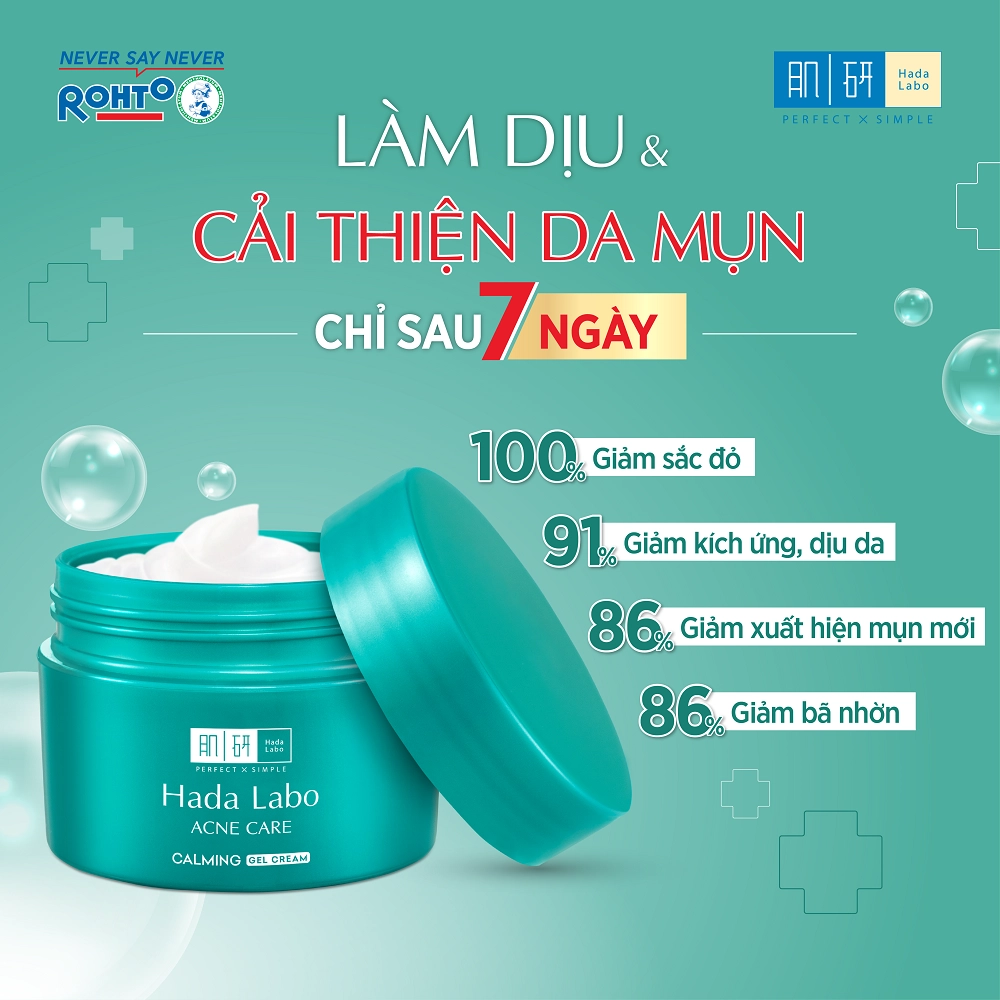 Hada Labo Acne Care Gel 50g Dưỡng Ẩm Làm Dịu Da Mụn 2 Hada Labo Acne Care Gel 50g Dưỡng Ẩm Làm Dịu Da Mụn - Ảnh 2