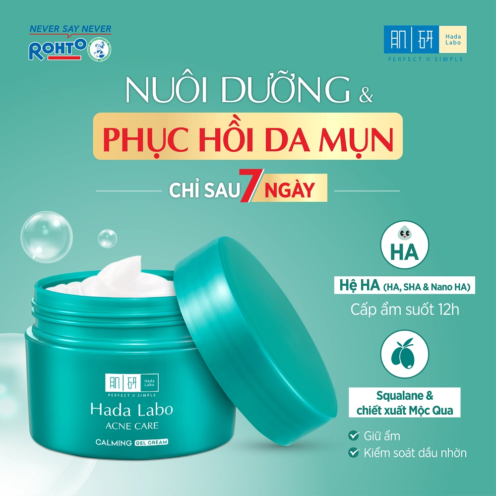Hada Labo Acne Care Gel 50g Dưỡng Ẩm Làm Dịu Da Mụn 3 Hada Labo Acne Care Gel 50g Dưỡng Ẩm Làm Dịu Da Mụn - Ảnh 3