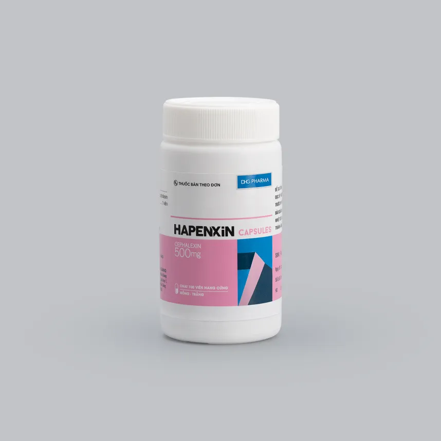 Hapenxin 500mg Caps (Hồng-Trắng) (Chai 100 Viên) 1 Hapenxin 500mg Caps (Hồng-Trắng) (Chai 100 Viên)
