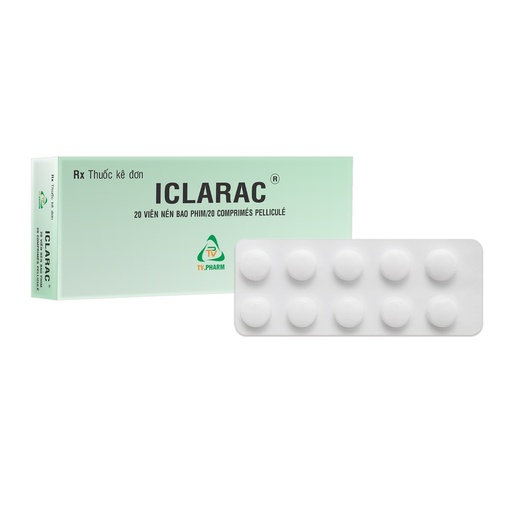Iclarac 200mg/30mg - Tv.Pharma (Ibuprofen 200mg và Codein phosphat 30mg) 1 Iclarac 200mg/30mg - Tv.Pharma (Ibuprofen 200mg và Codein phosphat 30mg)