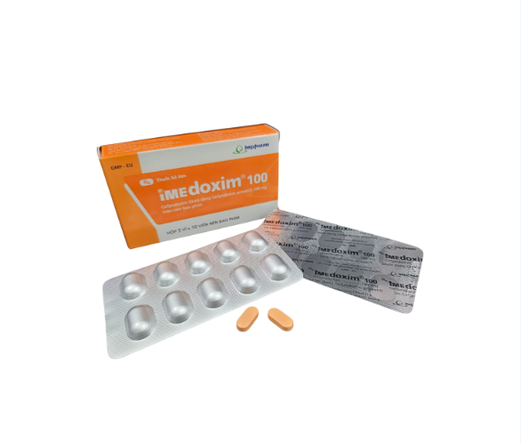 Imedoxim Imexpharm 100 (Hộp 3 vỉ x 10 viên) 1 Imedoxim Imexpharm 100 (Hộp 3 vỉ x 10 viên)