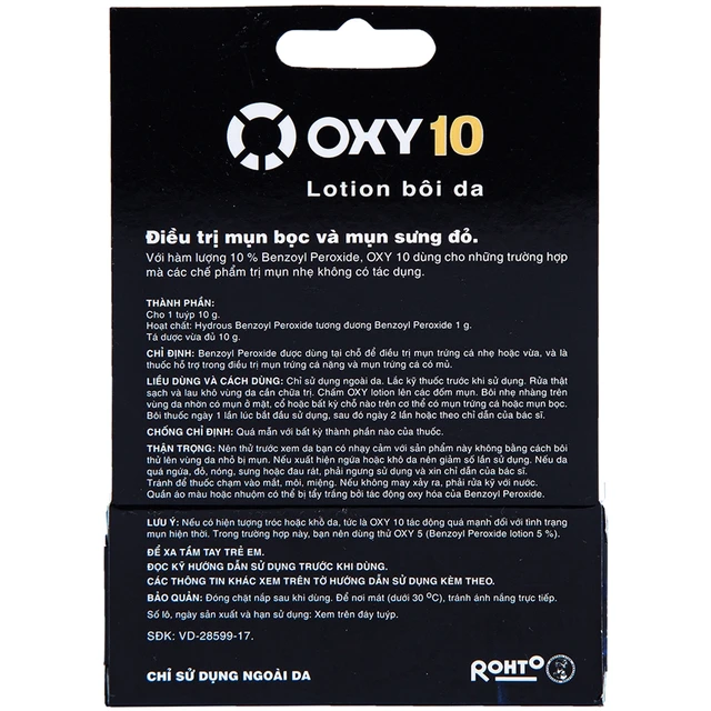 Kem Chấm Mụn OXY 10 Hỗ Trợ Điều Trị Mụn Trứng Cá 10g 2 Kem Chấm Mụn OXY 10 Hỗ Trợ Điều Trị Mụn Trứng Cá 10g - Ảnh 2