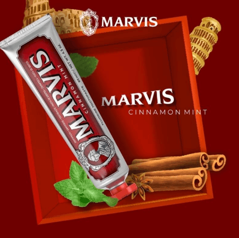 Kem Đánh Răng Marvis Cinnamon Mint 85ml 2 Kem Đánh Răng Marvis Cinnamon Mint 85ml - Ảnh 2