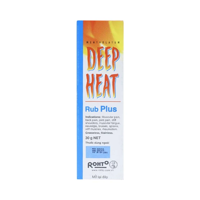 Kem Deep Heat Rub Plus Rohto (30g) 1 Kem Deep Heat Rub Plus Rohto (30g)