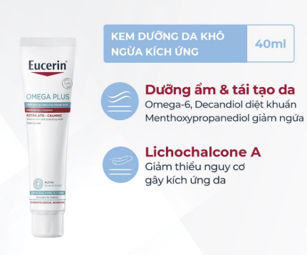 Kem Dưỡng Giảm Ngứa Đỏ Da Eucerin Ato Control Acute Care 40ml 3 Kem Dưỡng Giảm Ngứa Đỏ Da Eucerin Ato Control Acute Care 40ml - Ảnh 3