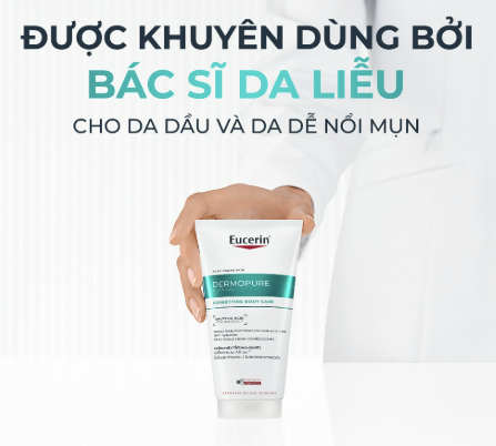 Kem Dưỡng Thể Eucerin Dermopure 200ml Chăm Sóc Da Mụn 3 Kem Dưỡng Thể Eucerin Dermopure 200ml Chăm Sóc Da Mụn - Ảnh 3