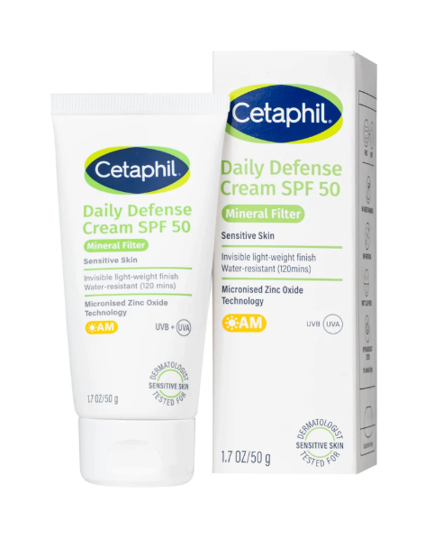 Kem Chống Nắng Cetaphil Daily Defense Cream SPF50 Dưỡng Ẩm 2in1 50g 1 Kem Chống Nắng Cetaphil Daily Defense Cream SPF50 Dưỡng Ẩm 2in1 50g