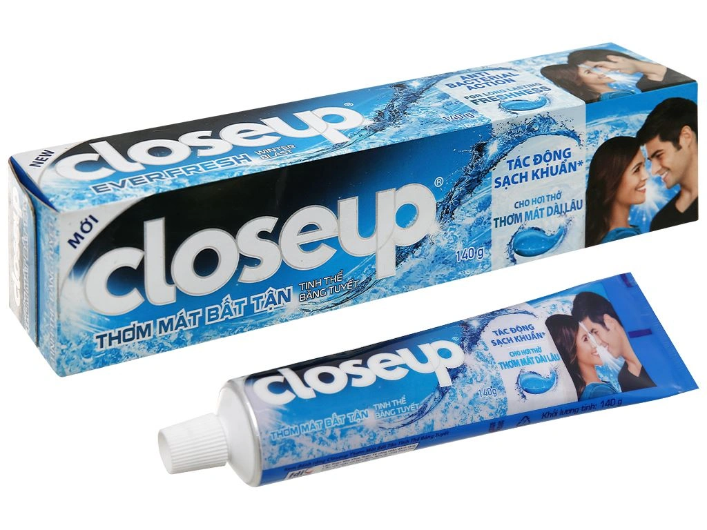 Kem đánh răng Closeup tinh thể băng tuyết 140g 2 Kem đánh răng Closeup tinh thể băng tuyết 140g - Ảnh 2