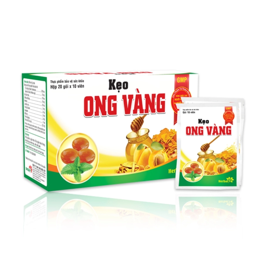 Kẹo Ho Ong Vàng Gói 10 viên 2 Kẹo Ho Ong Vàng Gói 10 viên - Ảnh 2