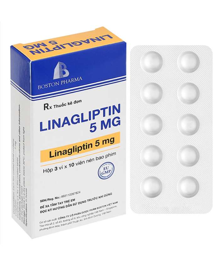 LINAGLIPTIN 5 MG - Boston (1 vỉ x 10 viên) 1 LINAGLIPTIN 5 MG - Boston (1 vỉ x 10 viên)