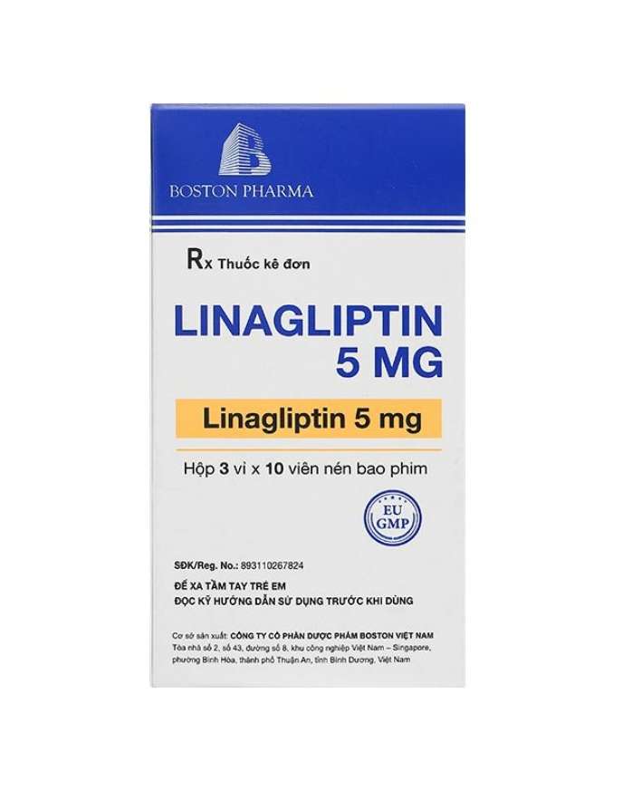 LINAGLIPTIN 5 MG - Boston (1 vỉ x 10 viên) 2 LINAGLIPTIN 5 MG - Boston (1 vỉ x 10 viên) - Ảnh 2