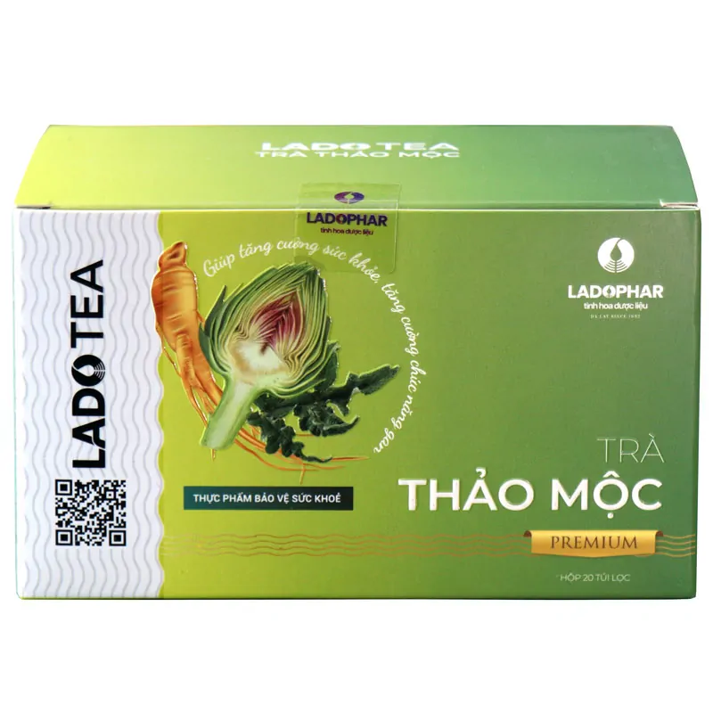 Lado Tea Trà Thảo Mộc (Hộp 20 túi lọc) - Ladophar 1 Lado Tea Trà Thảo Mộc (Hộp 20 túi lọc) - Ladophar