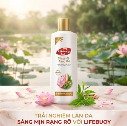 Lifebuoy Sữa Tắm Sáng Da Thảo Dược & Hoa Sen 270G 2 Lifebuoy Sữa Tắm Sáng Da Thảo Dược & Hoa Sen 270G - Ảnh 2