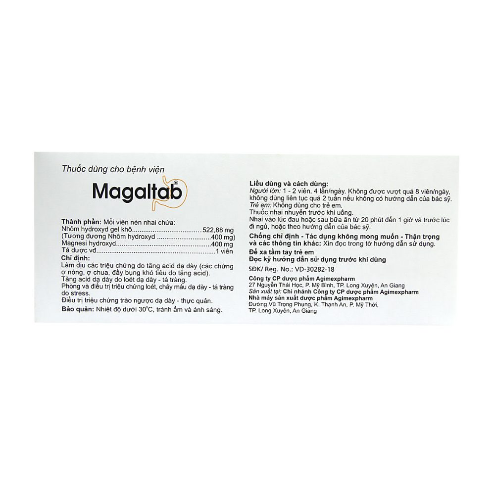 MAGALTAB AGIMEXPHARM 3 MAGALTAB AGIMEXPHARM - Ảnh 3