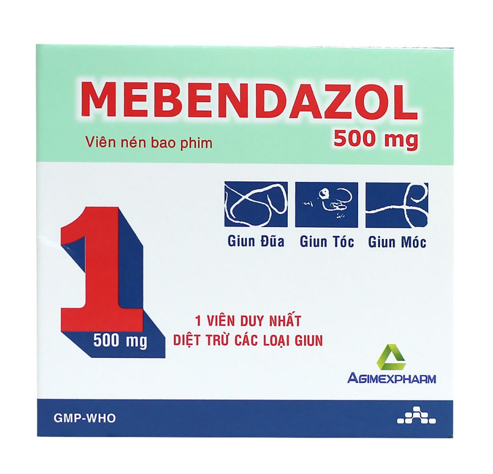 MEBENDAZOL 500 AGIMEXPHARM (MEBENDAZOL ) 2 MEBENDAZOL 500 AGIMEXPHARM (MEBENDAZOL ) - Ảnh 2