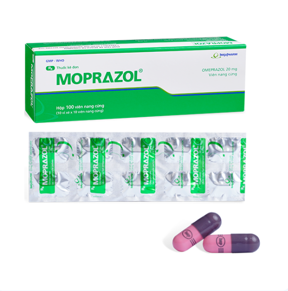 MOPRAZOL IMEXPHARM Omeprazol 20 mg (Hộp 10 vỉ xé x 10 viên) 1 MOPRAZOL IMEXPHARM Omeprazol 20 mg (Hộp 10 vỉ xé x 10 viên)