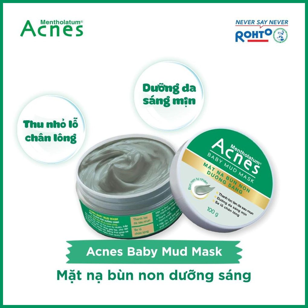 Mặt Nạ Acnes Bùn Non Dưỡng Sáng Da Giảm Mụn 100g 2 Mặt Nạ Acnes Bùn Non Dưỡng Sáng Da Giảm Mụn 100g - Ảnh 2