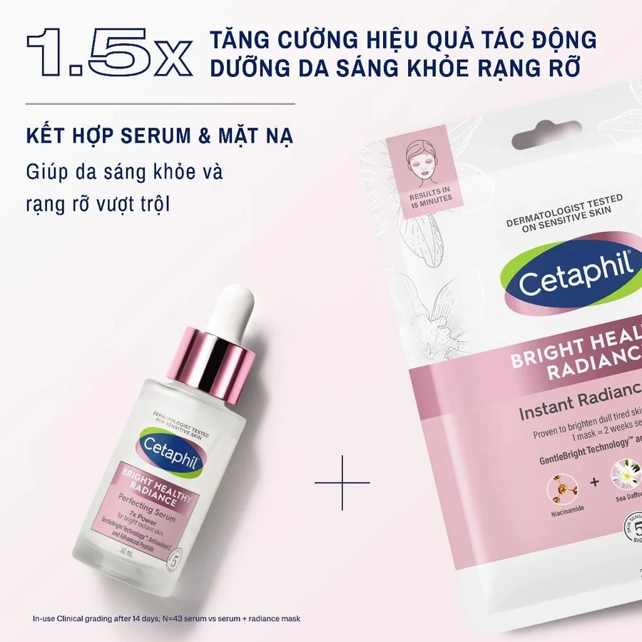 Mặt Nạ Cetaphil Bright Healthy Radiance 6 Miếng Cấp Ẩm Dưỡng Sáng Da 3 Mặt Nạ Cetaphil Bright Healthy Radiance 6 Miếng Cấp Ẩm Dưỡng Sáng Da - Ảnh 3