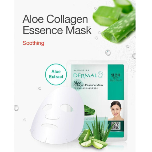 Mặt Nạ DERMAL Lô Hội Cấp Ẩm Làm Dịu Da 23g 3 Mặt Nạ DERMAL Lô Hội Cấp Ẩm Làm Dịu Da 23g - Ảnh 3