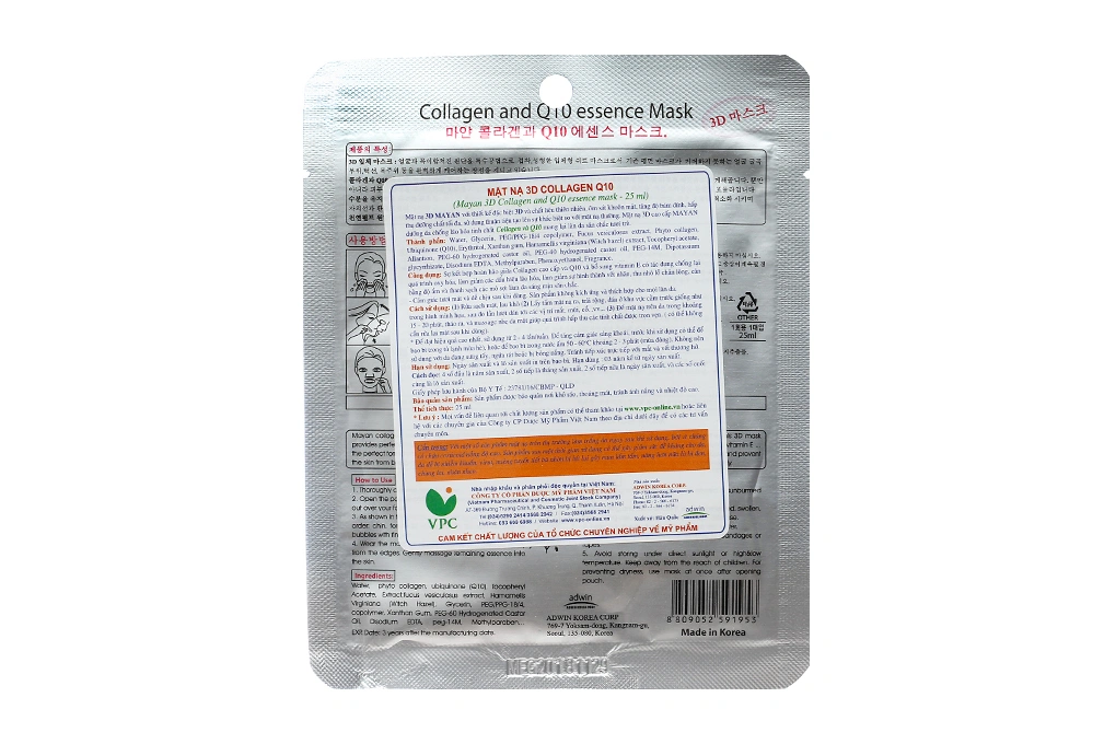 Mặt Nạ MAYAN tinh chất essence - Q10 3 Mặt Nạ MAYAN tinh chất essence - Q10 - Ảnh 3