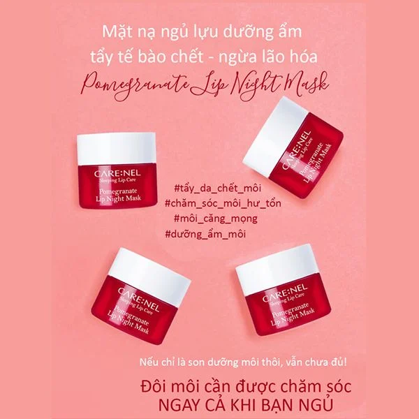 Mặt Nạ Ngủ Môi Carenel Lip Night Mask Hương Lựu 5g 3 Mặt Nạ Ngủ Môi Carenel Lip Night Mask Hương Lựu 5g - Ảnh 3