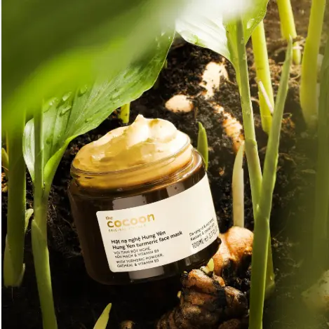 Mặt Nạ Nghệ Hưng Yên Cocoon 100ml Làm Sáng Da Mờ Thâm 3 Mặt Nạ Nghệ Hưng Yên Cocoon 100ml Làm Sáng Da Mờ Thâm - Ảnh 3