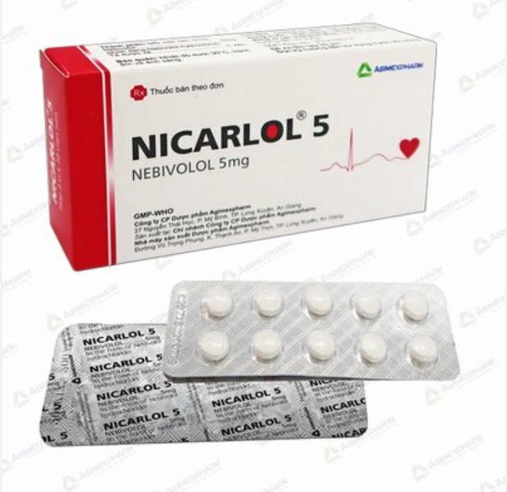 NICARLOL 5 AGIMEXPHARM ( NEBIVOLOL) 1 NICARLOL 5 AGIMEXPHARM ( NEBIVOLOL)