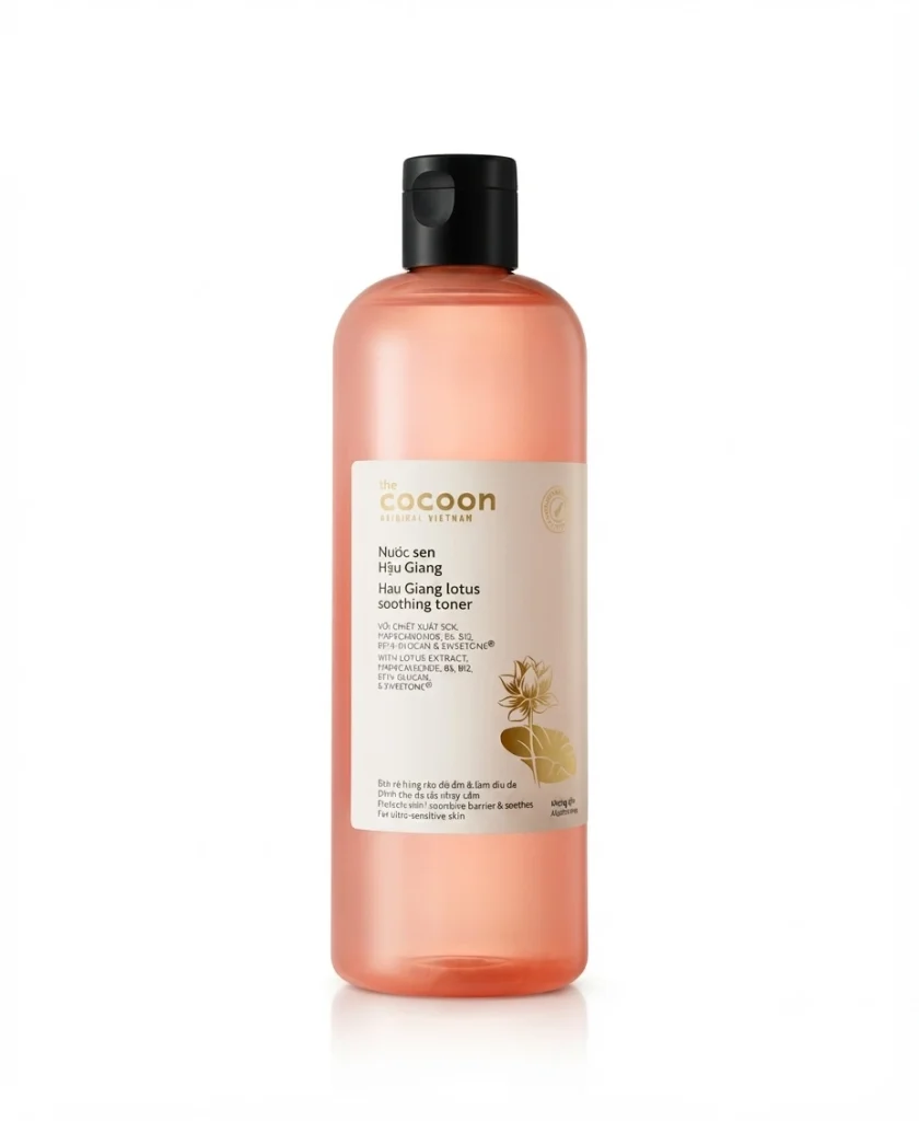 Nước Sen Hậu Giang Cocoon 500ml Làm Dịu Phục Hồi Da Nhạy Cảm 1 Nước Sen Hậu Giang Cocoon 500ml Làm Dịu Phục Hồi Da Nhạy Cảm