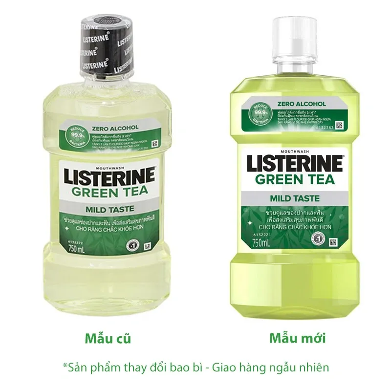 Nước súc miệng Listerine Green Tea - trà xanh (250ml) 3 Nước súc miệng Listerine Green Tea - trà xanh (250ml) - Ảnh 3