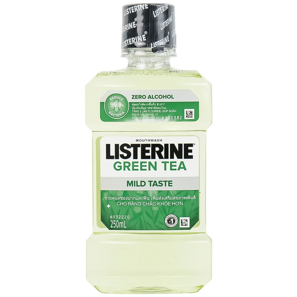 Nước súc miệng Listerine Green Tea - trà xanh (250ml) 1 Nước súc miệng Listerine Green Tea - trà xanh (250ml)