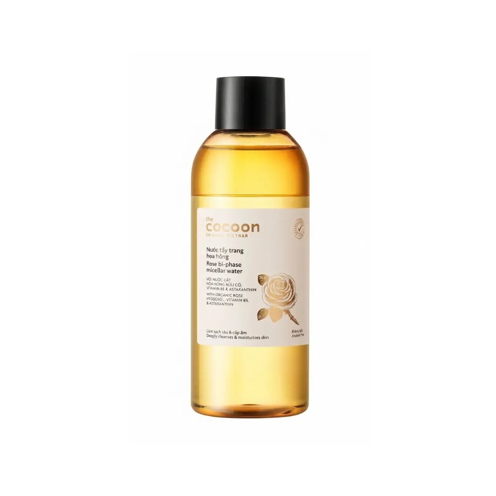 Nước Tẩy Trang Hoa Hồng Cocoon 310ml Làm Sạch Dịu Nhẹ 1 Nước Tẩy Trang Hoa Hồng Cocoon 310ml Làm Sạch Dịu Nhẹ