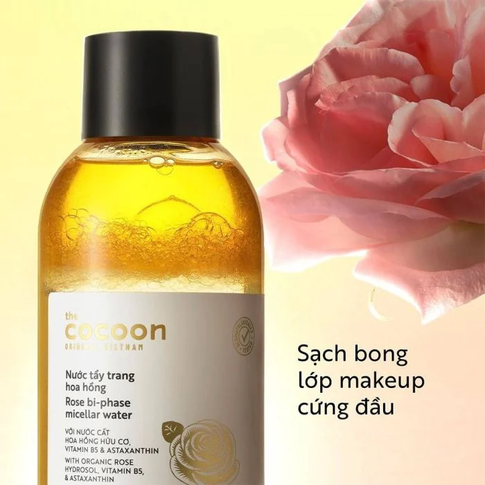 Nước Tẩy Trang Hoa Hồng Cocoon 310ml Làm Sạch Dịu Nhẹ 2 Nước Tẩy Trang Hoa Hồng Cocoon 310ml Làm Sạch Dịu Nhẹ - Ảnh 2