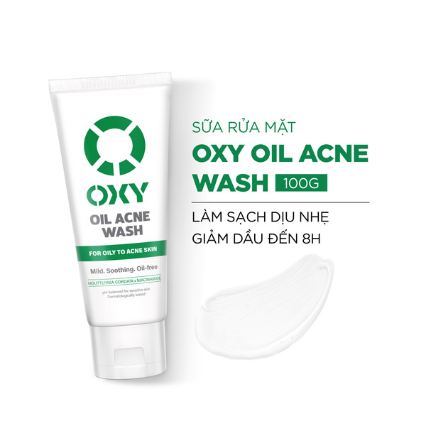 Sữa Rửa Mặt OXY Oil Acne Wash Giảm Nhờn Sạch Da Mụn 100g 2 Sữa Rửa Mặt OXY Oil Acne Wash Giảm Nhờn Sạch Da Mụn 100g - Ảnh 2