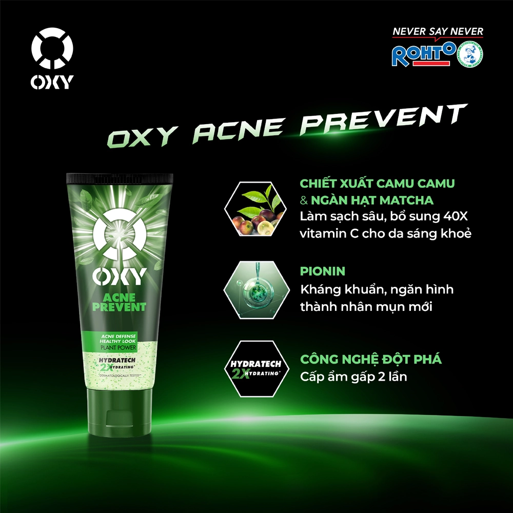 Sữa Rửa Mặt Oxy Ngừa Mụn Acne Prevent 100g 2 Sữa Rửa Mặt Oxy Ngừa Mụn Acne Prevent 100g - Ảnh 2
