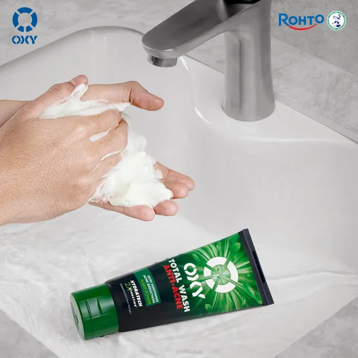 Sữa Rửa Mặt Oxy Total Wash 100g Sạch Mụn Toàn Diện Rohto 4 Sữa Rửa Mặt Oxy Total Wash 100g Sạch Mụn Toàn Diện Rohto - Ảnh 4