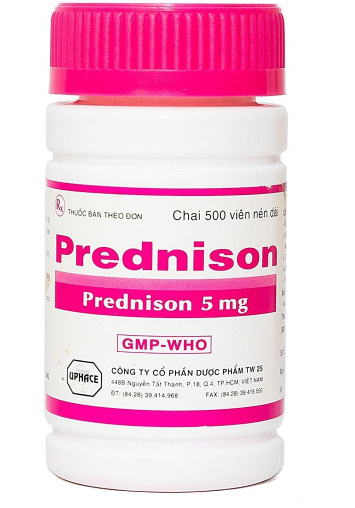 PREDNISON 5mg (Chai 200 Viên Hồng) TW25 1 PREDNISON 5mg (Chai 200 Viên Hồng) TW25