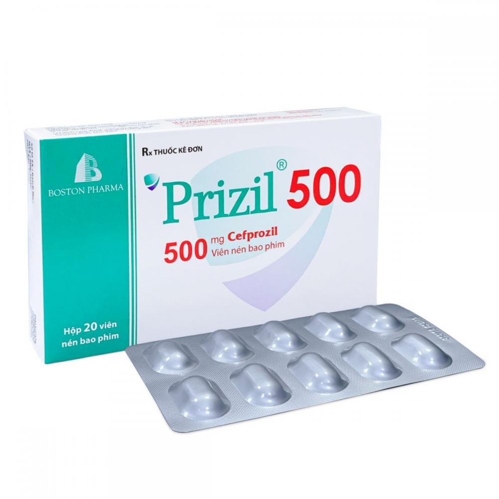 PRIZIL 500 - Boston (2 vỉ x 10 viên) 1 PRIZIL 500 - Boston (2 vỉ x 10 viên)