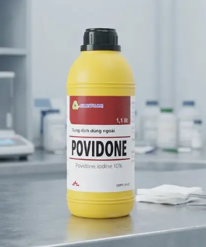 Povidone 10% Agimex sát trùng vết thương hay phẫu thuật, vết loét sâu (1100ml) 2 Povidone 10% Agimex sát trùng vết thương hay phẫu thuật, vết loét sâu (1100ml) - Ảnh 2