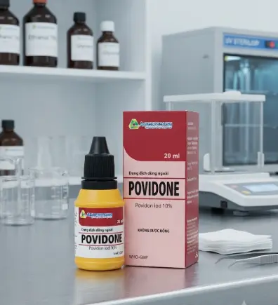 Povidone 10% Agimex sát trùng vết thương hay phẫu thuật, vết loét sâu (20ml) 2 Povidone 10% Agimex sát trùng vết thương hay phẫu thuật, vết loét sâu (20ml) - Ảnh 2