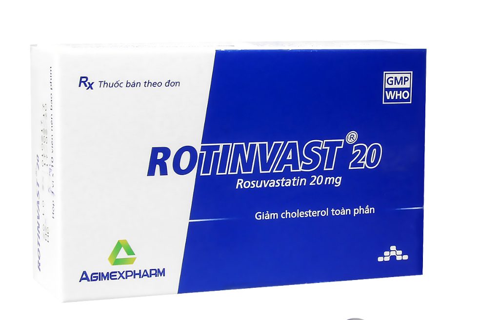 ROTINVAST 20 AGIMEXPHARM (ROSUVASTATIN) 2 ROTINVAST 20 AGIMEXPHARM (ROSUVASTATIN) - Ảnh 2