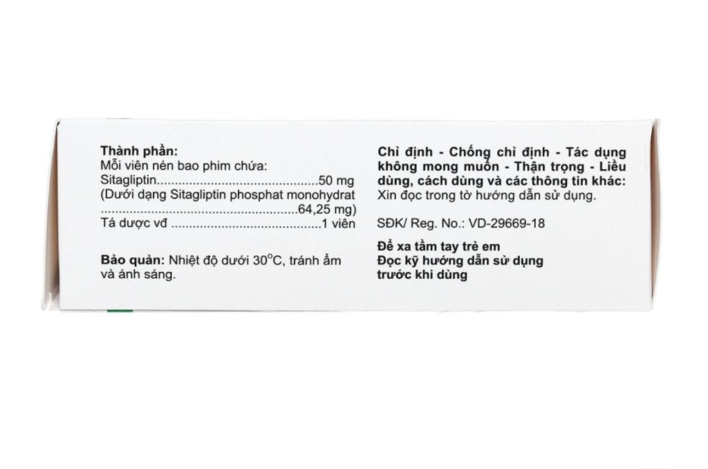 SITAGIBES 50MG AGIMEXPHARM (SITAGLIPTIN ) 3 SITAGIBES 50MG AGIMEXPHARM (SITAGLIPTIN ) - Ảnh 3